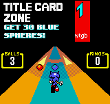 TITLE CARD ZONE Get 30 Blue Spheres!