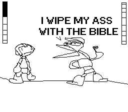 I WIPE MY ASS WITH THE BIBLE