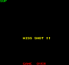 MISS SHOT !! GAME OVER